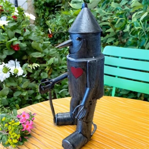 Tin Man Garden Decor Outdoor Statue Sculptures Metal Yard Art - Picture 3 of 8